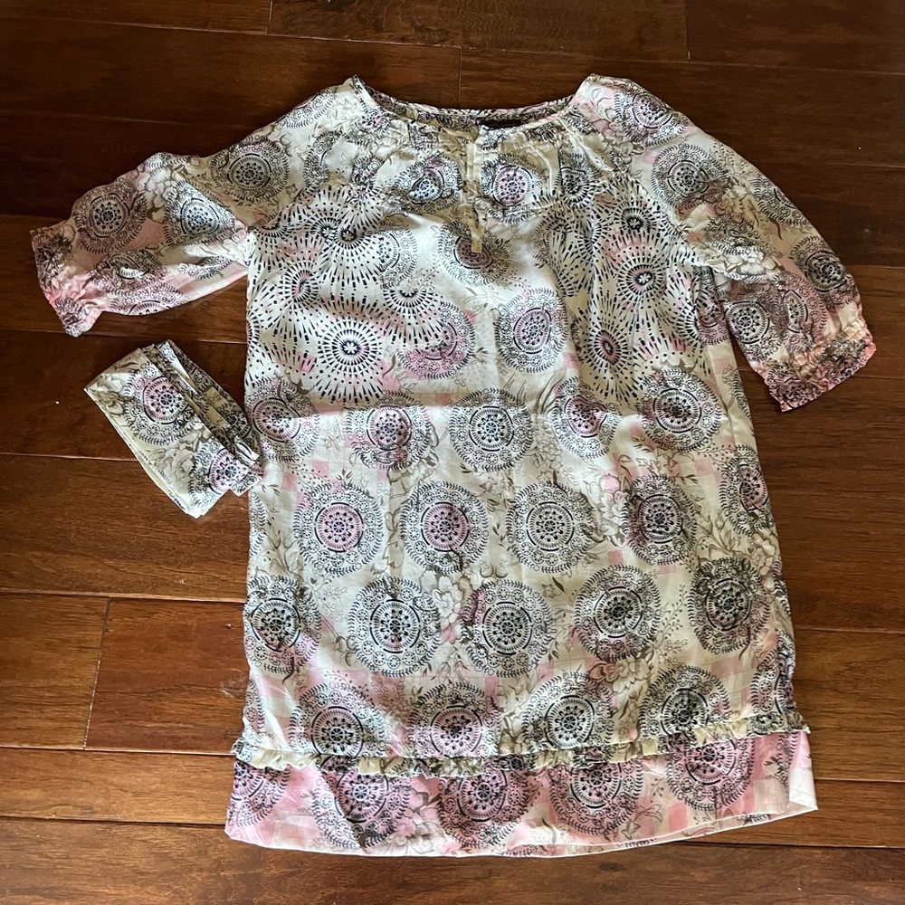 Adolfo Dominguez Floral Patterned Fabric